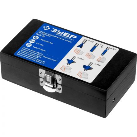 Набор фрез по дереву профильных ЗУБР 6шт, (28795-H6)