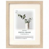 Рамка 30х40 см с паспарту 21х30 см, небьющаяся, багет 26 мм, МДФ, BRAUBERG "Ambassador", цвет дуб, 391369