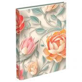 Тетрадь на кольцах А4, 160л., BG "Бумажные цветы", матовая ламинация