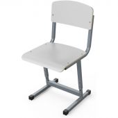 Стул ученический MET_Комус Мебель 3-5р.г. белый/серый New Стул ученический MET_Комус Мебель 3-5р.г. белый/серый New