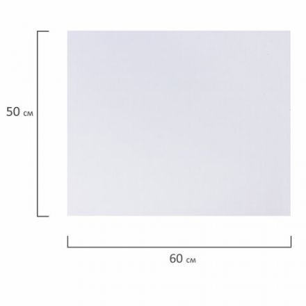 Холст на картоне BRAUBERG ART CLASSIC, 50х60 см, грунтованный, 100% хлопок, мелкое зерно, 190623