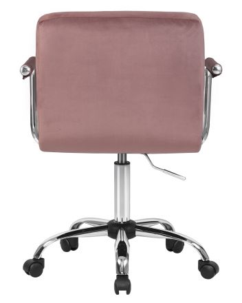 Офисное кресло для персонала DOBRIN TERRY, пудрово-розовый велюр (MJ9-32)