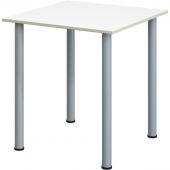 Стол обеденный Комус МДС 70х70 белый/серый