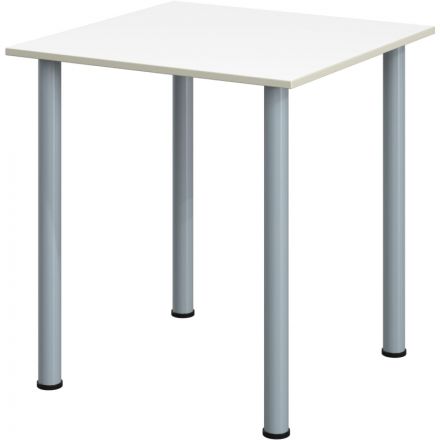 Стол обеденный Комус МДС 70х70 белый/серый