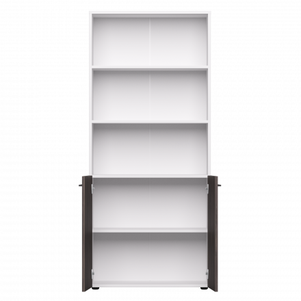 Шкаф полузакрытый Everprof EVO 800х383x1835 Белый/Дуб Пасадена