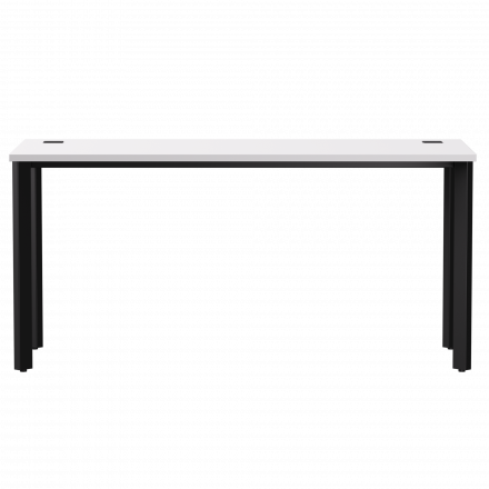 Стол прямой Everprof EVO на металлокаркасе 1580х670х755 мм опоры 45гр Белый/Черный