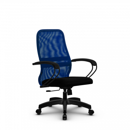 Кресло Метта SU-CP-8 синее/черное Pl