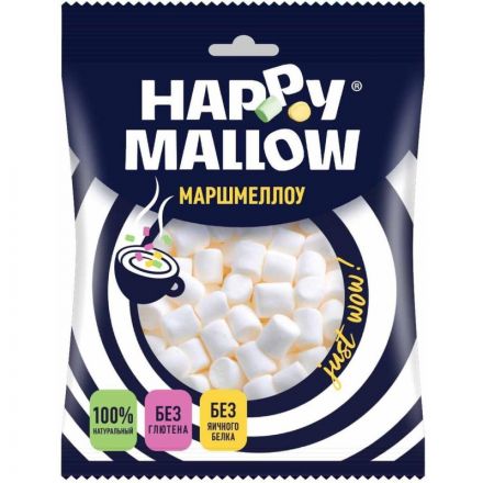 Зефир Happy Mallow воздушный для какао, 20г 20шт/уп