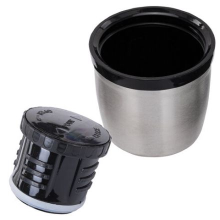 Термос 1 л, BOOMHOUSE (БУМХАУС) DARKBLUE, нержавеющая сталь SUS304, молотковая эмаль, крышка/кружка, синий, 700310