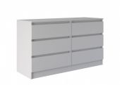 Комод "Мальм" 6 ящиков, 120*72*40, Белый,