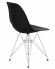 Стул обеденный DOBRIN DSR, ножки хром, цвет чёрный (B-03)