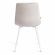 Стул CHILLY (mod. JSC-220) Велюр/металл , 44,5х52,5х88 см, Light grey (светло-серый) HLR14 / белый