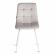 Стул CHILLY (mod. JSC-220) Велюр/металл , 44,5х52,5х88 см, Light grey (светло-серый) HLR14 / белый