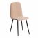 Стул ARC  Велюр/металл , 46 х 52 х 88 см, бежевый/черный