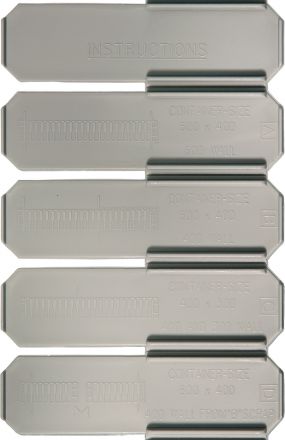 Разделитель для ящиков 600x85 PP черный