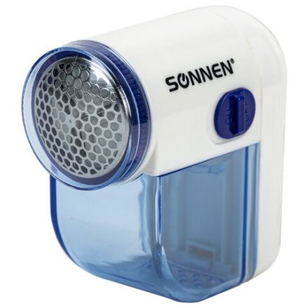 Машинка для удаления катышков миниклинер SONNEN FS-8808, белый/синий, 455464 Машинка для удаления катышков миниклинер SONNEN FS-8808, белый/синий, 455464