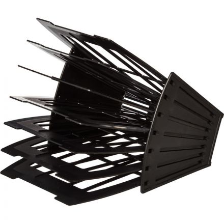 Лоток для бумаг вертикальный/горизонтальный Attache веерный универсальный 6 отделений черный Лоток для бумаг вертикальный/горизонтальный Attache веерный универсальный 6 отделений черный