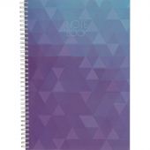 Тетрадь общая Attache Cristal,120л,клет,А4,спир,обл.мел.карт