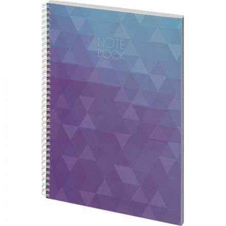 Тетрадь общая Attache Cristal,120л,клет,А4,спир,обл.мел.карт