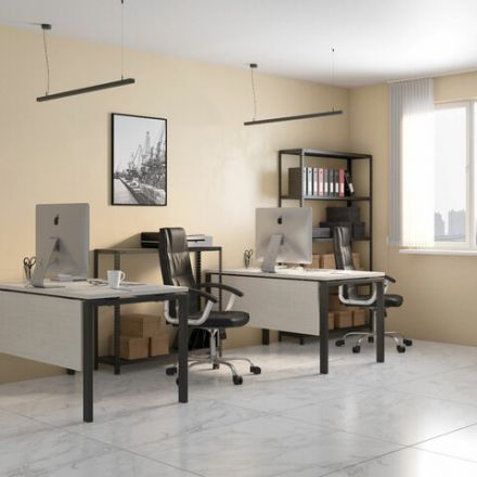 Стеллаж металлический BRABIX "ГРАФИТ MS KD-180/40-5", лофт, 1800х1000х400 мм, 5 полок, 291269, S240BR144593