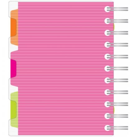 Бизнес-тетрадь Attache Selection Spiral Book A6 140 листов розовая в клетку на спирали (125x146 мм)