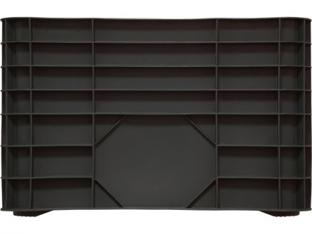 Ящик 710х500х455 сплошной  чёрный