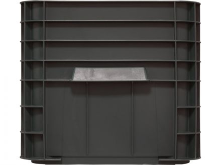 Ящик 710х500х455 сплошной  чёрный