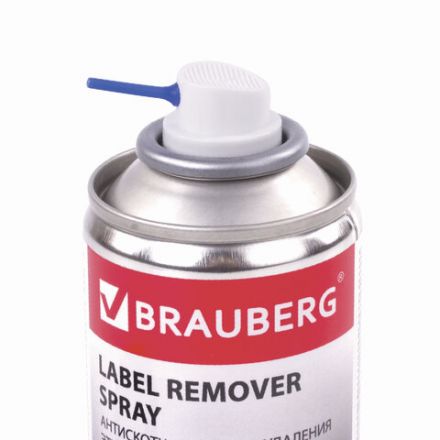 Удалитель наклеек, этикеток, следов клея, битума, антискотч-спрей BRAUBERG MAX, 210 мл, 607163 Удалитель наклеек, этикеток, следов клея, битума, антискотч-спрей BRAUBERG MAX, 210 мл, 607163