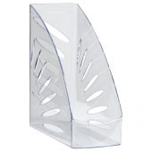 Лоток для бумаг вертикальный СТАММ "Тропик", прозрачный, ширина 110мм Лоток для бумаг вертикальный СТАММ "Тропик", прозрачный, ширина 110мм