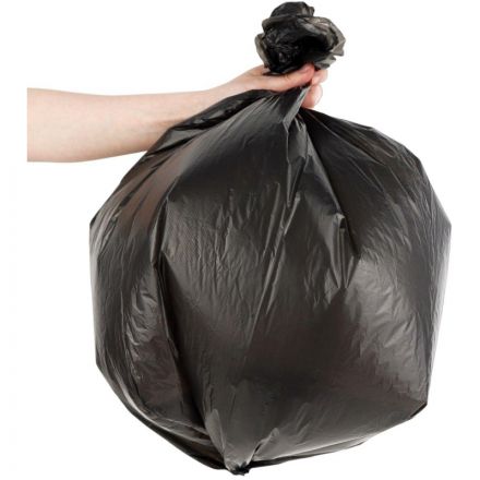 Мешки для мусора ПНД Элементари 60л 15мкм 20шт/рул черный 60х80 Мешки для мусора ПНД Элементари 60л 15мкм 20шт/рул черный 60х80