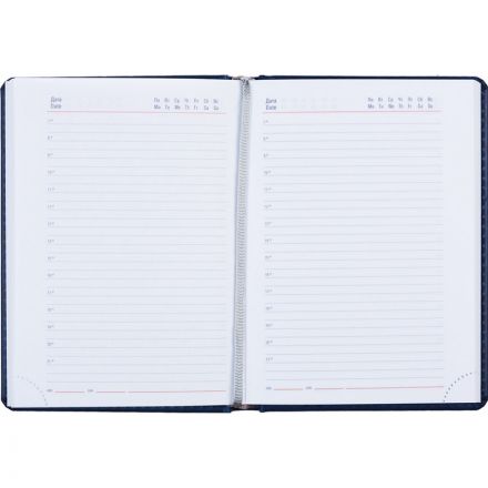 Ежедневник недатированный Attache Сиам искусственная кожа А6 176 листов синий (110x155 мм)