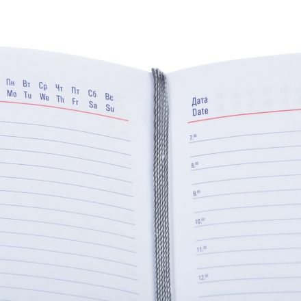 Ежедневник недатированный Attache Сиам искусственная кожа А6 176 листов синий (110x155 мм)