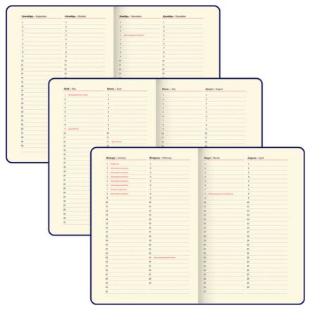 Ежедневник недатированный, А5, 143х210 мм, BRAUBERG "Dainty", под кожу, магнитная застежка, 160 л., голубой, 117144