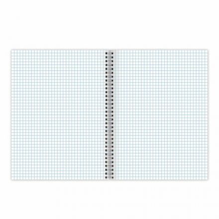 Тетрадь А4, 96 л., BRAUBERG, гребень, клетка, глянцевый лак, "Dark", 404060