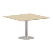 Конференц стол ПРГ-6 Клен*/Белый 1200х1200х750 IMAGO