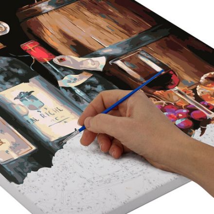 Картина по номерам 40х50 см, ОСТРОВ СОКРОВИЩ "Винный погребок", на подрамнике, акриловые краски, 3 кисти, 662492 Картина по номерам 40х50 см, ОСТРОВ СОКРОВИЩ "Винный погребок", на подрамнике, акриловые краски, 3 кисти, 662492