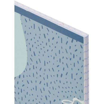 Тетрадь общая А5 48л №1School Леопард,клетка,скрепка,ВД-лак