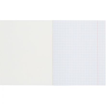 Тетрадь общая А5 48л №1School Леопард,клетка,скрепка,ВД-лак