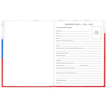 Дневник 5-11 класс 48 л., твердый, BRAUBERG, глянцевая ламинация, с подсказом, "Герб", 106625