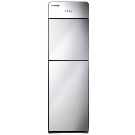 Кулер для воды SONNEN FSE-03G, напольный, нагрев/охлаждение электронное, НИЖНЯЯ ЗАГРУЗКА, 3 крана, зеркальный, 455753