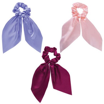 Резинка для волос 25 см, скранч, с хвостиками, АССОРТИ, MONTE VITA (МОНТЕ ВИТА), 457075