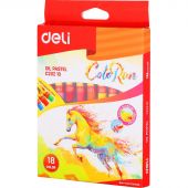 Пастель масляная Deli ColoRun 18 цв/наб EC20210