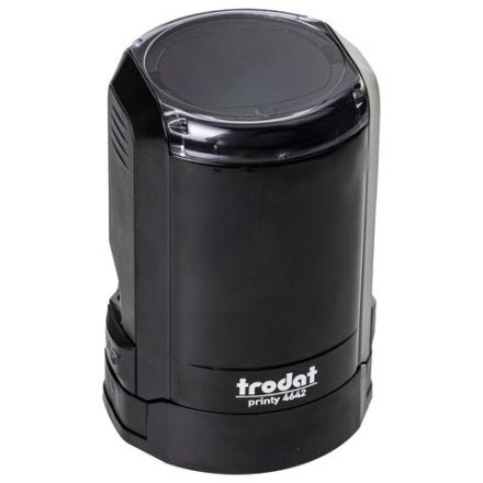 Оснастка для печатей оттиск D=42 мм синий, TRODAT 4642 PRINTY 4.0, корпус черный, крышка, подушка Оснастка для печатей оттиск D=42 мм синий, TRODAT 4642 PRINTY 4.0, корпус черный, крышка, подушка