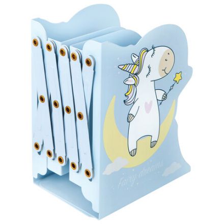 Подставка-держатель для книг и учебников фигурная BRAUBERG KIDS "Unicorn" раздвижная, металл, 238069