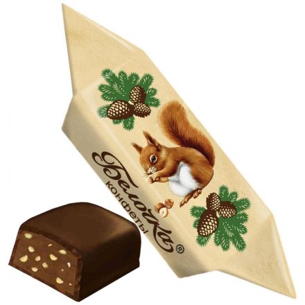 Конфеты шоколадные Белочка Фабрика им Крупской 200 гр