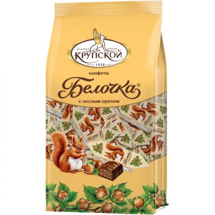 Конфеты шоколадные Белочка Фабрика им Крупской 200 гр