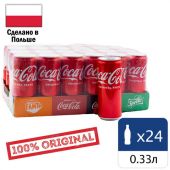 Напиток газированный COCA-COLA Original 0,33 л, жестяная банка, УТ-00003383