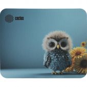 Коврик для мыши Cactus Owl blueрисунок 220x180x2мм CS-MP-P07XS/CS-MPC-P07XS