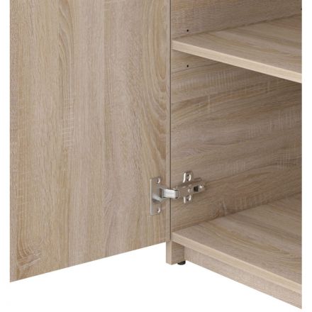 Шкаф SP Бюджет   со стекл. 2553 (651,879,655,670) дуб сонома