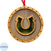 Украшение НГ подвесное 'Подкова' из ХДФ / 8х8х0,4см арт.95191